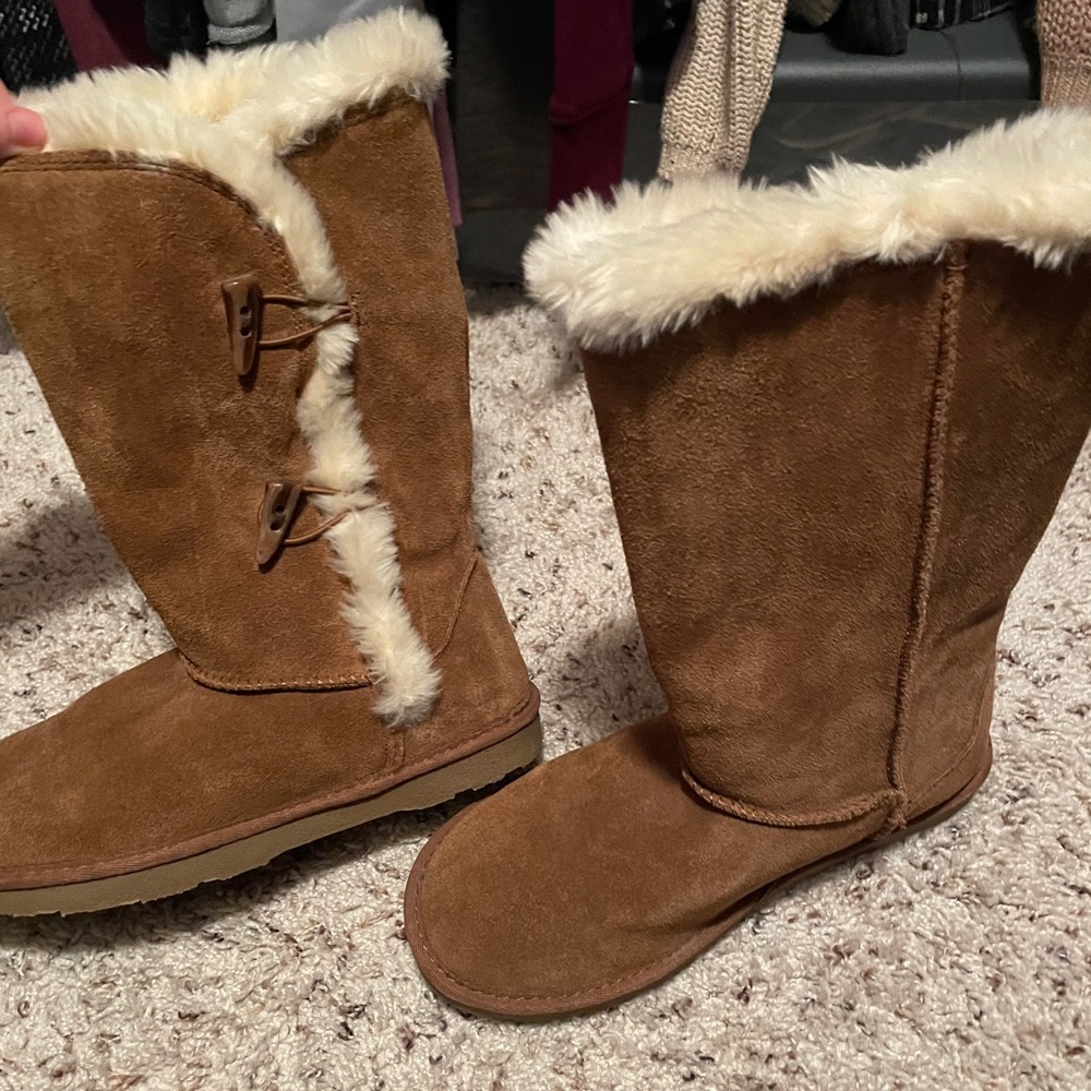 Fuzzy boots